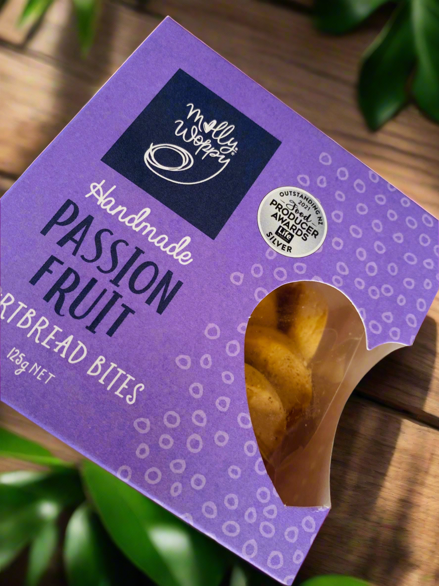 Passion Fruit Shortbread Bites