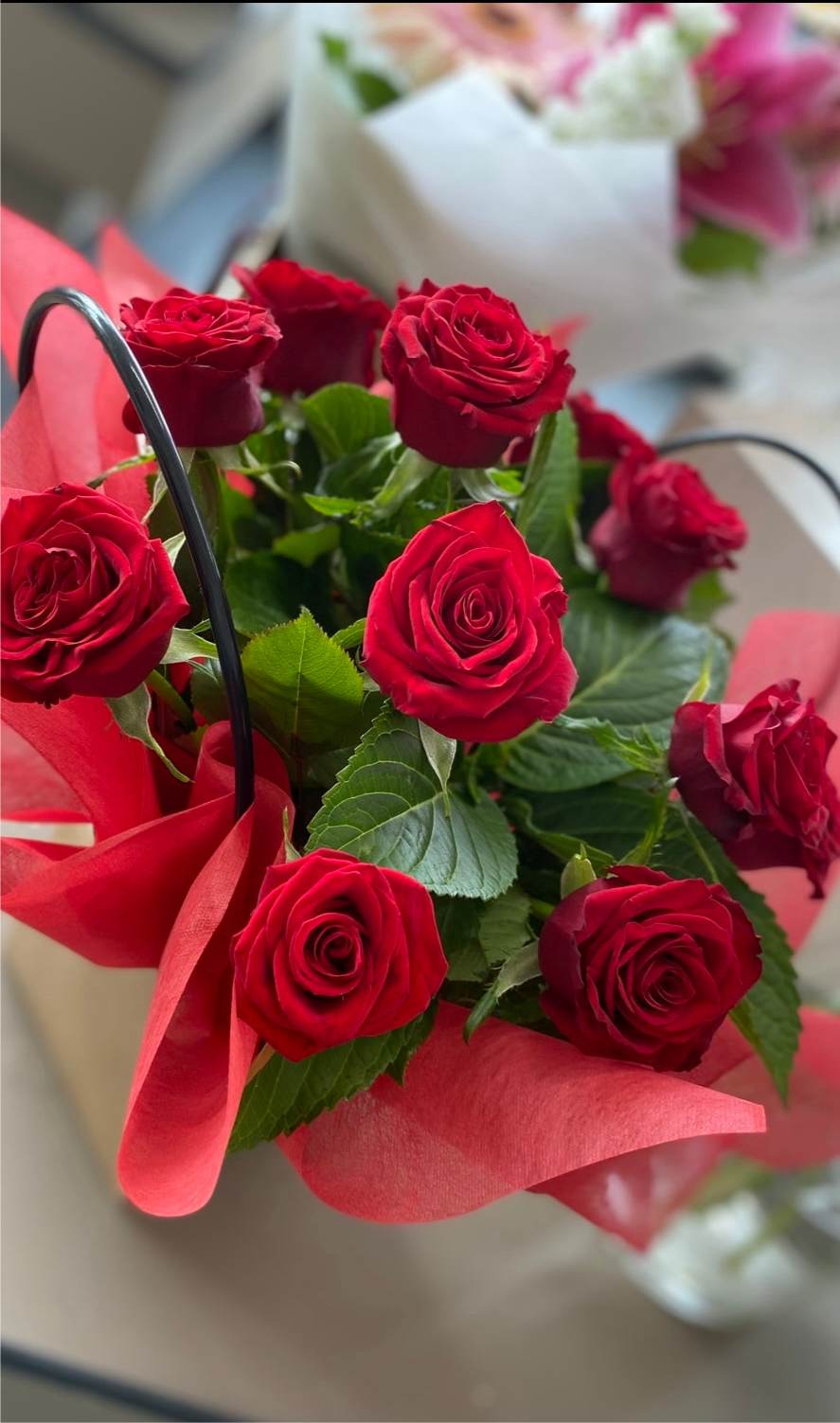 1 Dozen 40cm Red Roses