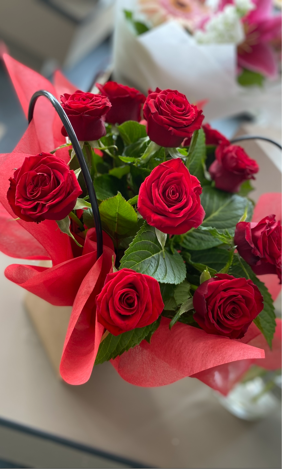 1 Dozen 40cm Red Roses