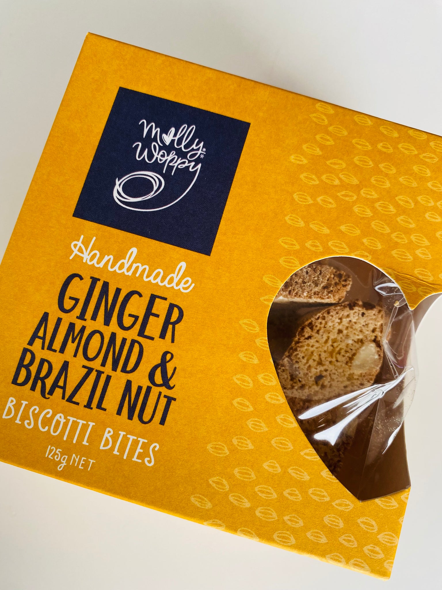 Ginger Almond & Brazil Nut Biscotti Bites