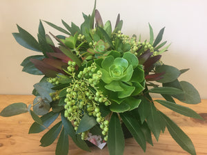 Green goddess flower arrangement
