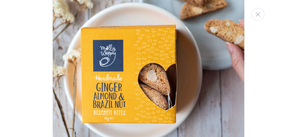 Ginger Almond & Brazil Nut Biscotti Bites